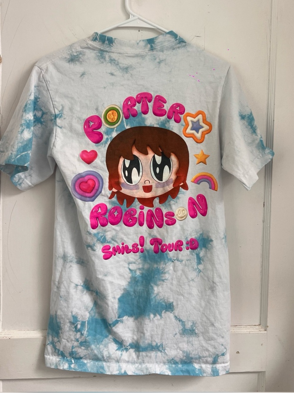Porter Robinson Smile! :D Tour T-Shirt Small S Tie Dye Official Concert Merch
